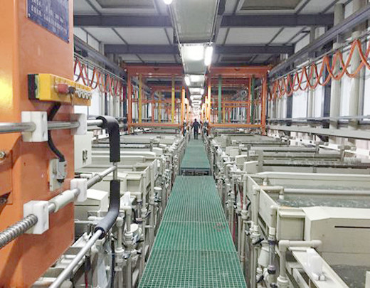 Gantry copper nickel chrome plating line