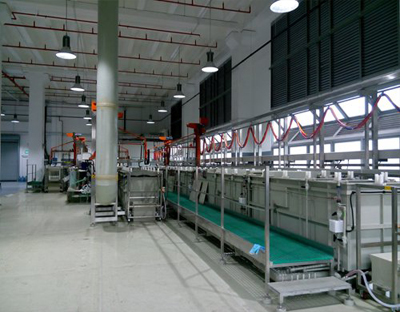 Automatic single arm precision barrel plating line