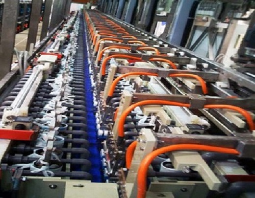 Rigid PCB vertical continuous plating line